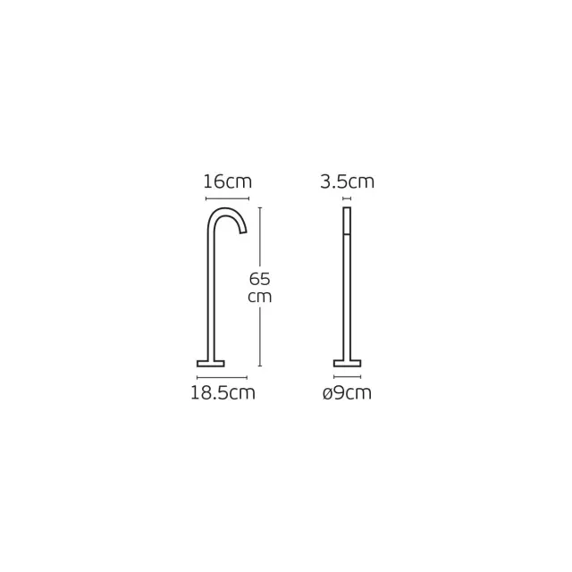Rubi VK/02100/AN/65/W – Φωτιστικό Led Δαπέδου 4W 3000K Ανθρακί IP65 2