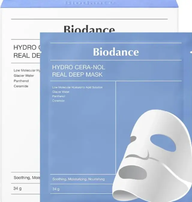 Biodance Cera-nol Real Deep Μάσκα Ομορφιάς Προσώπου Νύχτας για Ενυδάτωση 4 τμχ x 34gr