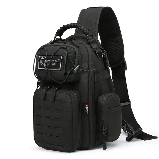 Στρατιωτικό Τσαντάκι Στήθους Tactical Cardinal MT4080 μαύρο - One Size