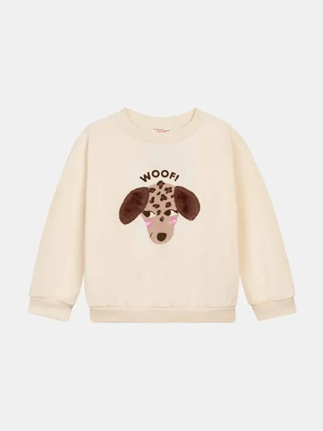 Παιδικό Φούτερ για Κορίτσια Woof Chic ΛΕΥΚΟ