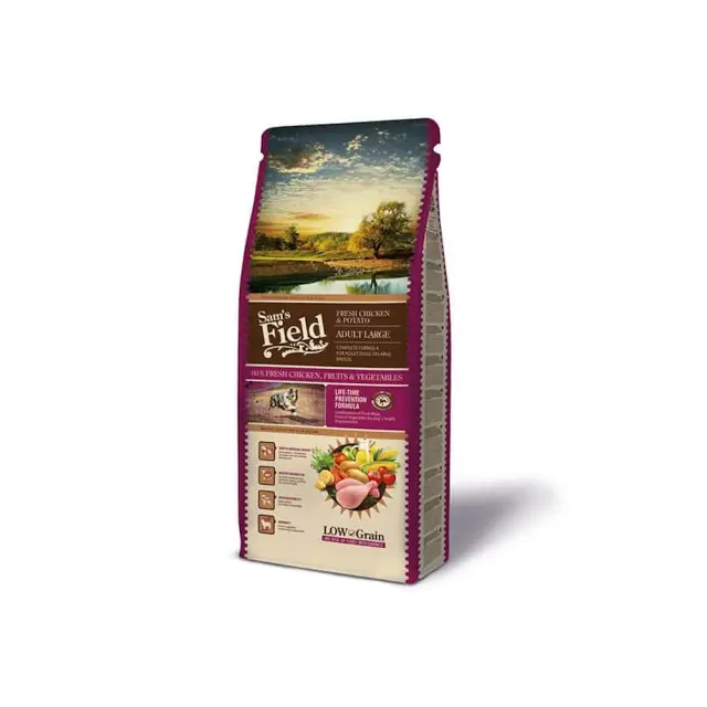 Sam's Field Low Grain Adult Large Fresh Chicken & Potato 2.5Kg Μονόχρωμο