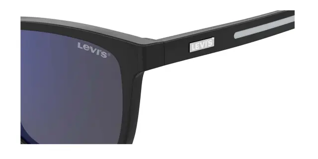 Levi’s Men’s Sunglasses with Black Frame and Gray Lens Blue Mirror LV5027/S 807/XT 3