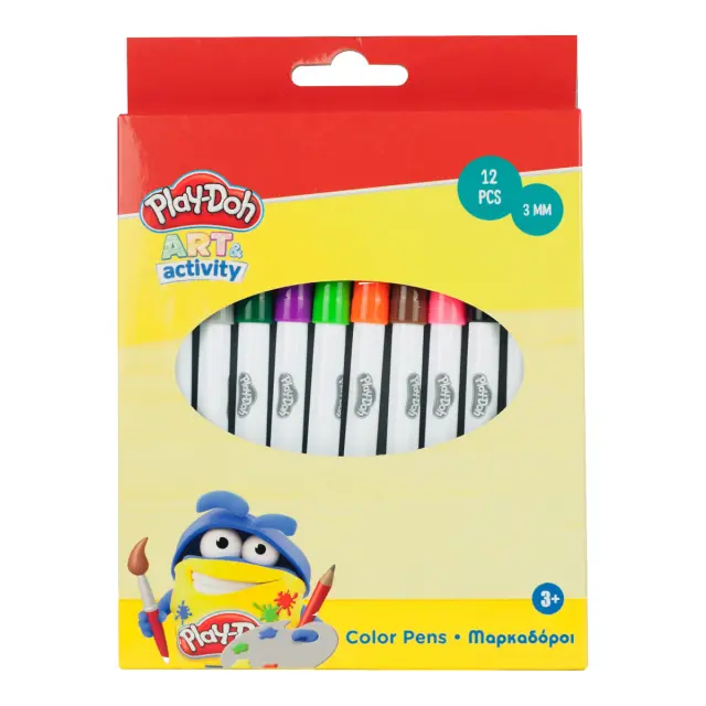 Σετ μαρκαδόρων 12τμχ πλενόμενοι Play-Doh