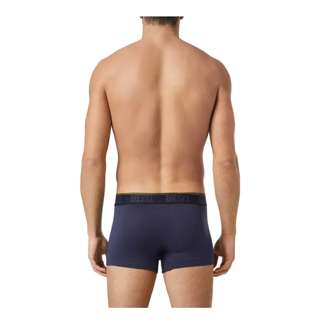 Diesel Ανδρικό Boxer Damien Tonal Logo - Τριπλό Πακέτο, Χρώμα Σκ.Μπλε - Κόκκινο - S 3