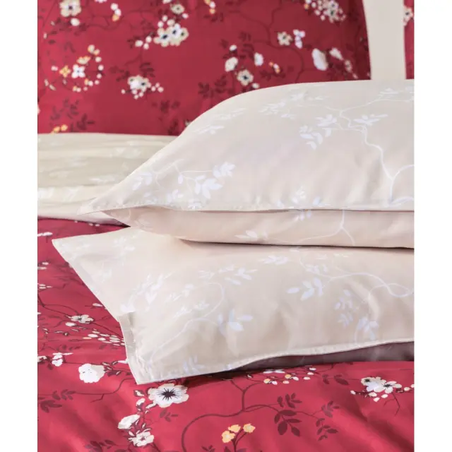 Σετ Μαξιλαροθήκες 2 Τεμαχίων Kentia Ofilia A Red- Beige- White 50X70 2