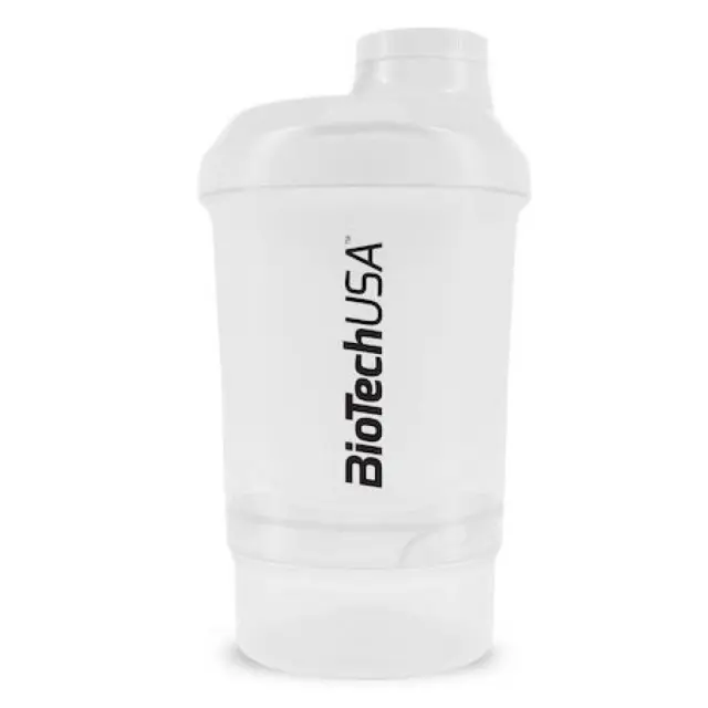 BioTechUSA Shaker Wave+ Nano 300ml (+150ml) transparent (24030100)
