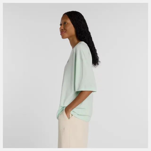 New Balance Visibly Loved Oversized T-Shirt (WT61M1JB-COJ) - Πράσινο 2
