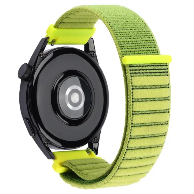 Nylon Wave Texture Λουράκι για Smartwatch 20mm-Lime OEM 2