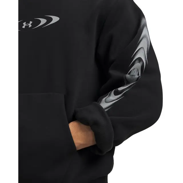 Under Armour Icon Fleece Graphic Hoodie (6016616-008) - Μαύρο 3