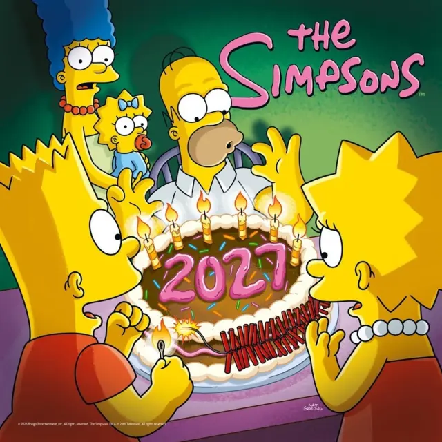HMEΡΟΛΟΓΙΟ ΤΟΙΧΟΥ THE SIMPSONS 2027 30X30 CALENDAR (PLASTIC FREE) DAN2725427P