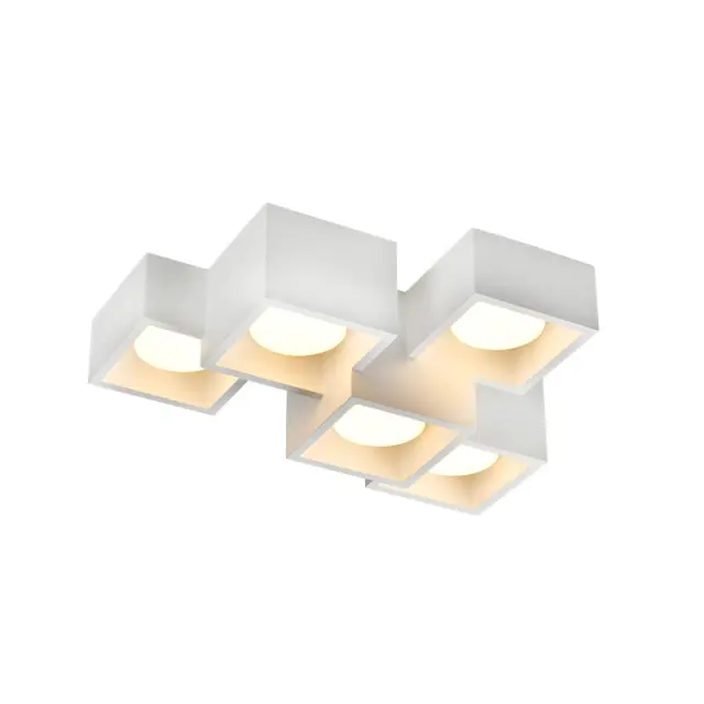 AcaLights ΓΥΨΙΝΟ 5 ΤΕΤΡΑΓΩΝA Φ/Σ ΟΡΟΦΗΣ ΦΥΣΙΚΟ 370*270*150 GENI 5*GX53