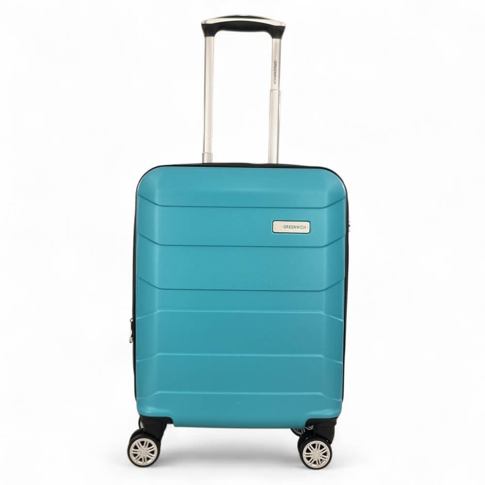 Cabin Size Βαλίτσα 55x40x20 +5εκ GREENWICH 125 – Εγκεκριμένη Χειραποσκευή - Γαλάζιο