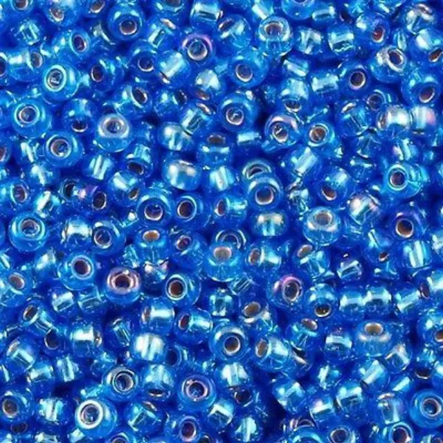 Χάντρα Miyuki Round Rocailles 8/0 - 1019 - Silver Lined Sapphire AB ~25gr
