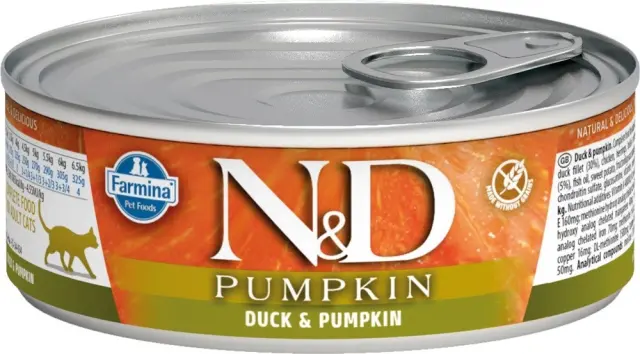 N&D CAT DUCK & PUMPKIN WET FOOD 70GR