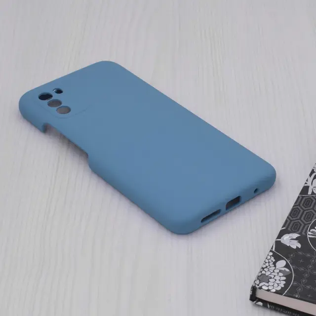 Techsuit® Soft Edge Back Cover Προστατευτική Θήκη Σιλικόνης για Xiaomi Poco M3- Denim Blue 3