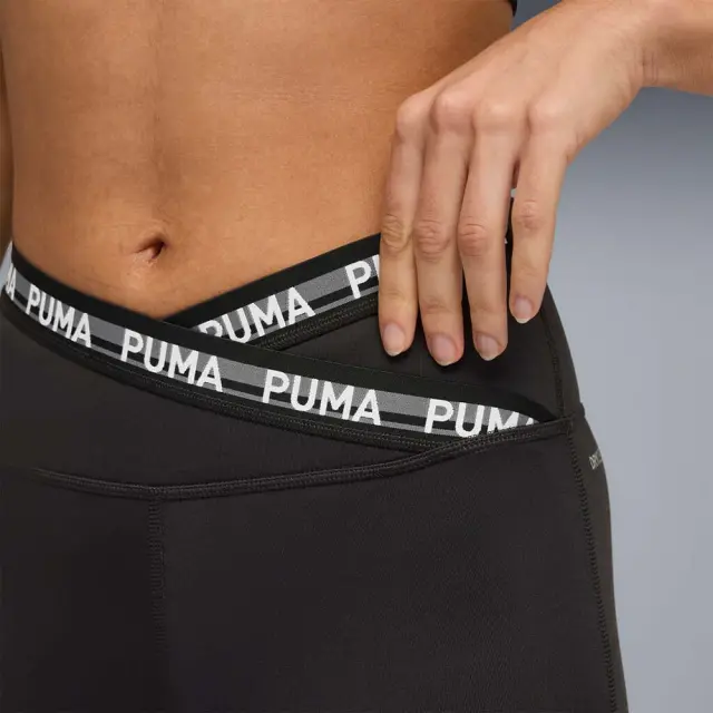 Puma Women's Strong Cross Front High Waist 7/8 Tight Μαύρο 528498-01 (Puma) 3
