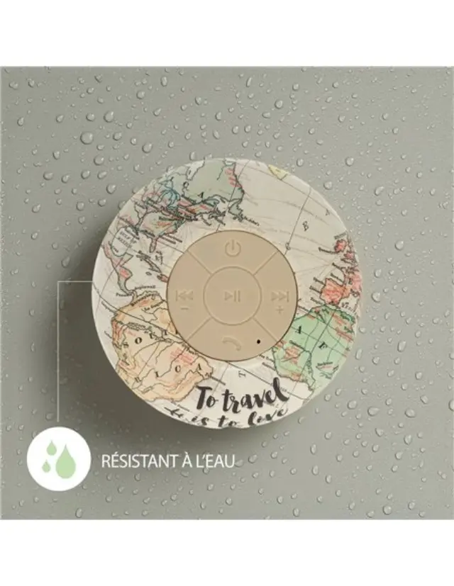 Legami® Milano Singing In The Shower Ηχείο Bluetooth 3W με Διάρκεια Μπαταρίας έως 2 ώρες Πολύχρωμο 3