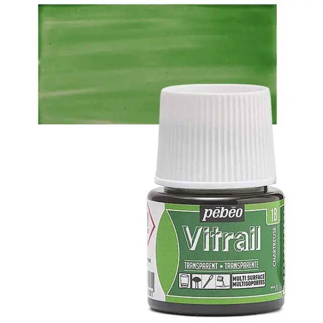 Pebeo Vitrail Διάφανο Σμάλτο - 18 Chartreuse - 45ml