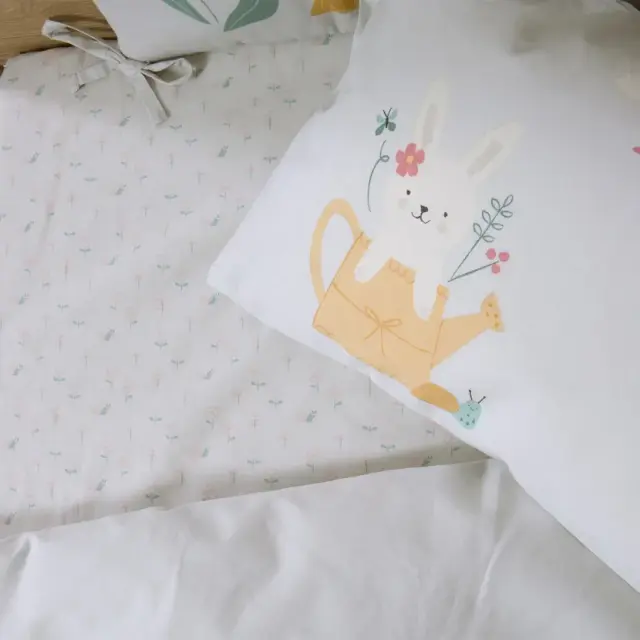 Nef-Nef Homeware Βρεφικά Σετ Σεντόνια Κούνιας Pic Nic Together 120x170 Πράσινο 3
