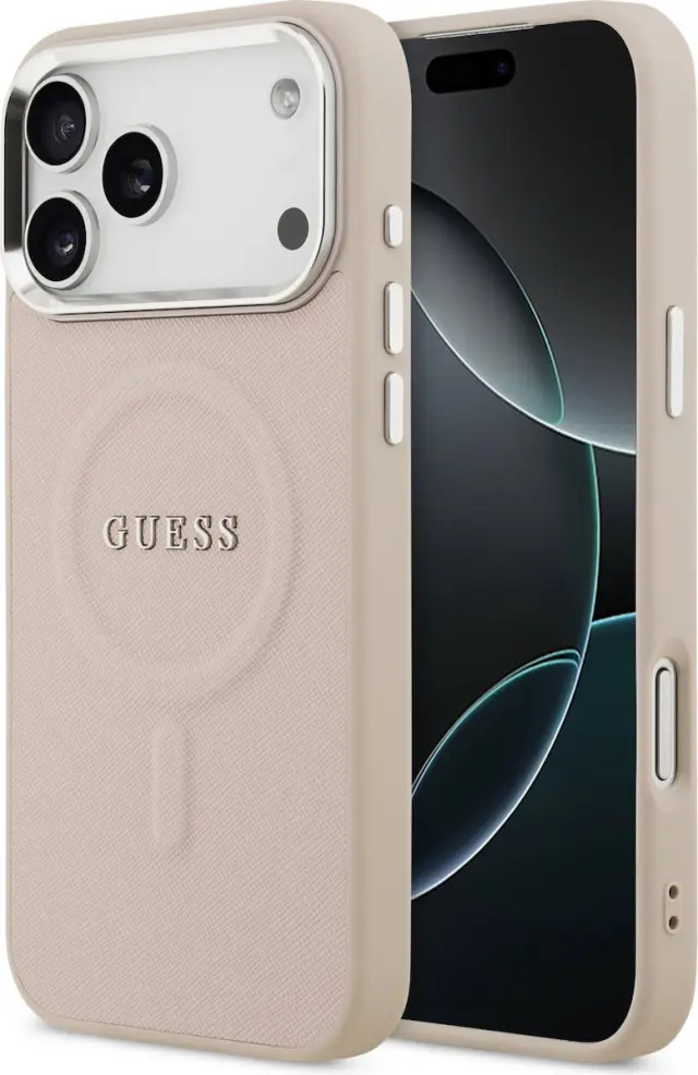 Guess PU Saffiano MagSafe Case for iPhone 17 Pro Max Pink