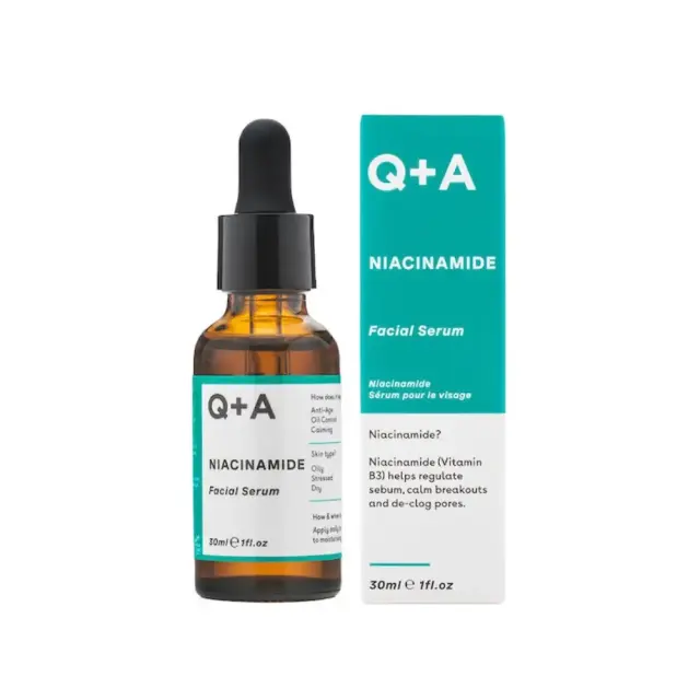 Q+A Niacinamide Facial Serum Ορός Προσώπου με Νιασιναμίδη με Λάμψη, 30ml