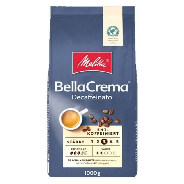 Melitta BellaCrema Decaf 1kg Σε Κόκκους