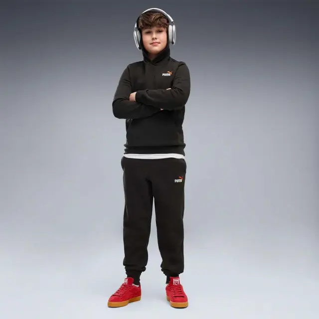 Puma Boy's Essentials 2 Color No1 Logo Fleece Sweatpants Μαύρο 685824-71 (Puma) 3