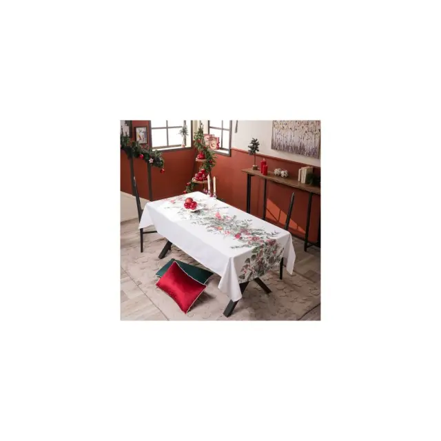 Χριστουγεννιάτικη Τραπεζομάντηλο Teoran Witten - 140x260cm 3