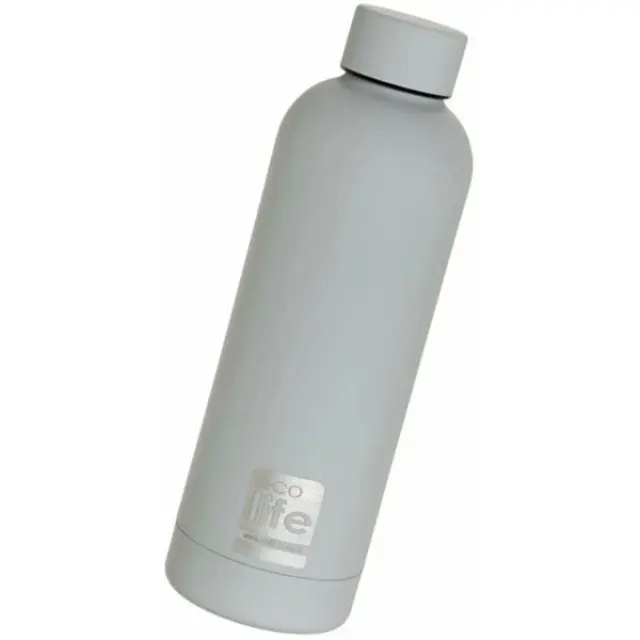 Ecolife® - Ανοξείδωτο Μπουκάλι Θερμός 500ml- Smokey Grey 33-BO-3032.
