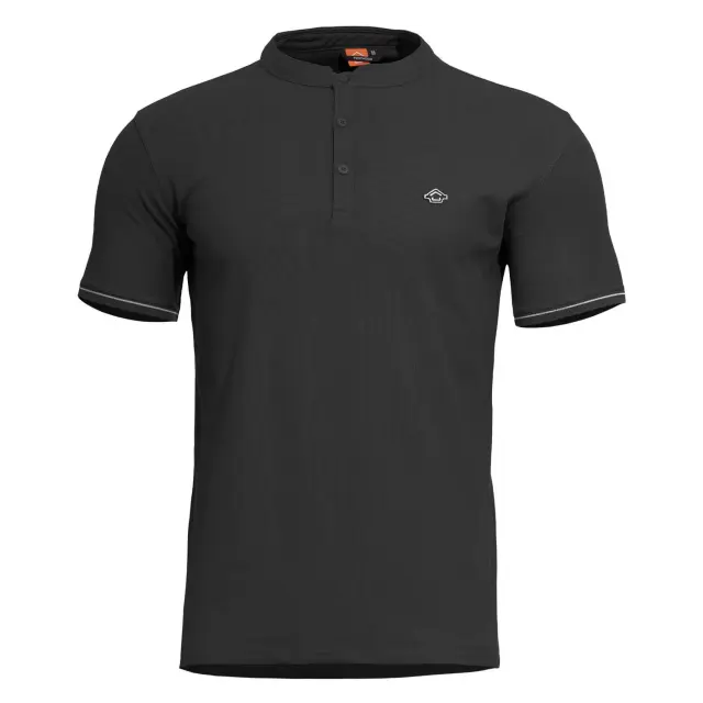 LEVANTES HENLEY SHIRT STRIPES K09025-STR 01-Black