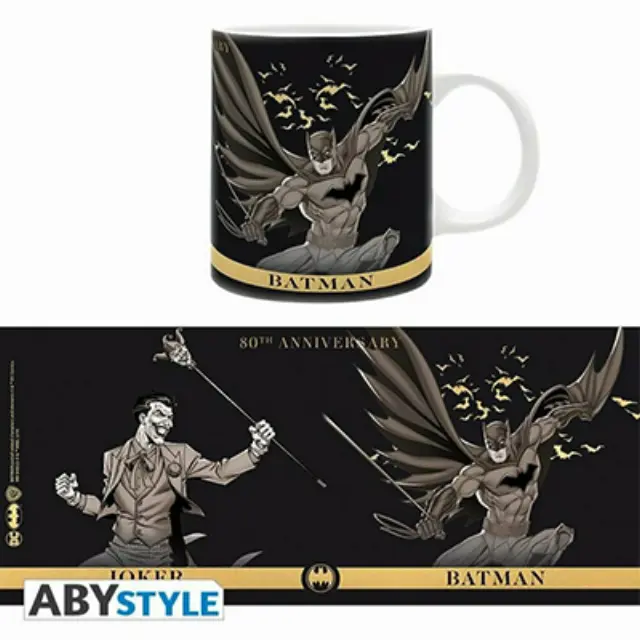 ABYstyle DC COMICS - Mug 320 ml - Joker vs Batman - 80th anniversary (ABYMUG720)