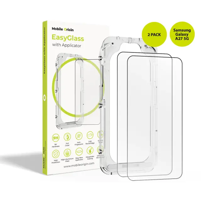 Mobile Origin EasyGlass with Applicator Samsung Galaxy A27 5G, 2 pack