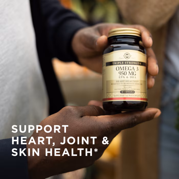 Solgar Omega-3 Fish Oil Triple Strength, Συμπλήρωμα με Ω-3 Tριπλής Δράσης, 50 Μαλακές Κάψουλες 3