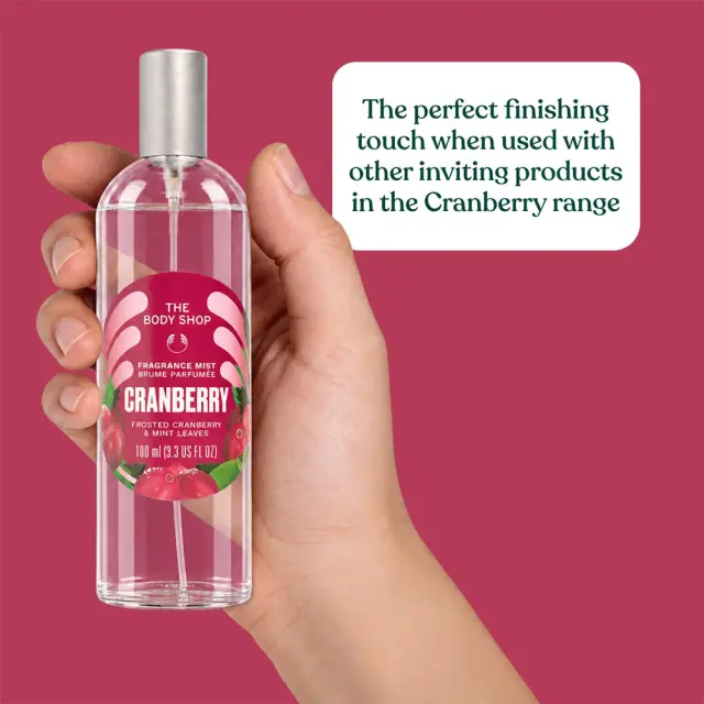 The Body Shop Frosted Cranberry and Mint Leaves Fragrance Mist 3