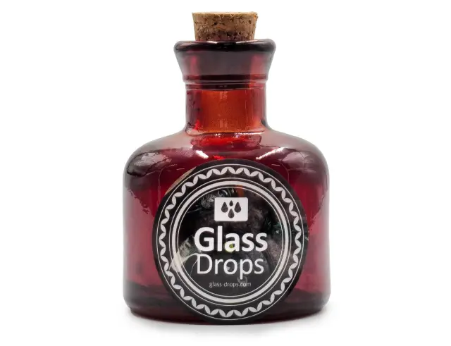 Διακοσμητικό Μπουκάλι με πώμα Glass Drops Ramos (5323DB738) Aπό 100% ανακυκλωμένο γυαλί, Xωρητικότητας 125ml, Διαστάσεων Ø 7 x Υ 10 cm, Terracotta 5323DB738 3
