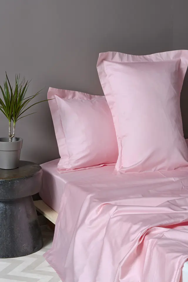 Μαξιλαροθήκες Ζεύγος 50x75 Luxe Sateen Rose Palamaiki