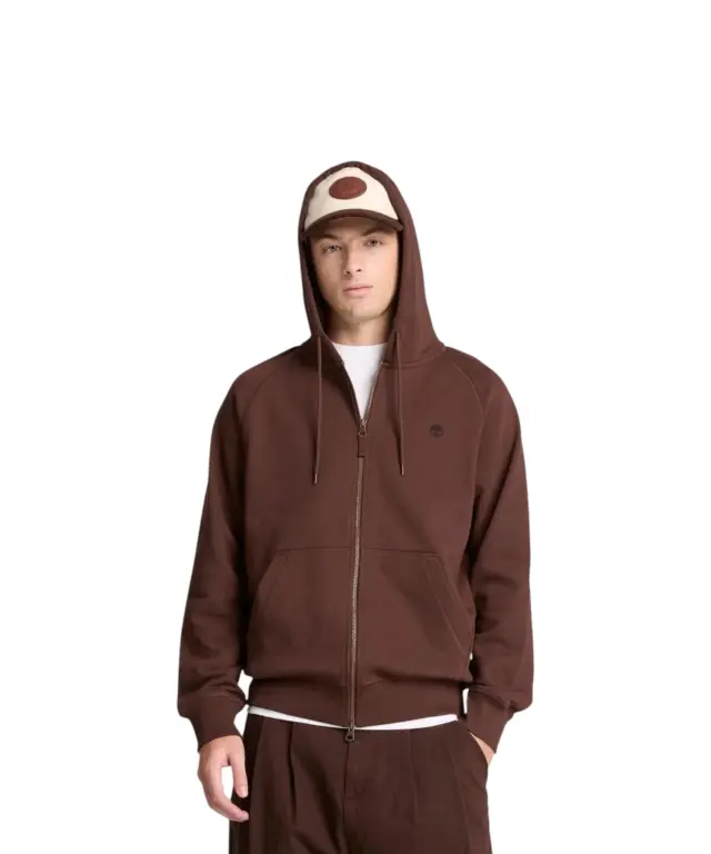 Timberland - Ανδρική Φούτερ Ζακέτα Exeter River Logo TBC0YHB8-AJD Καφέ - 2XL 2
