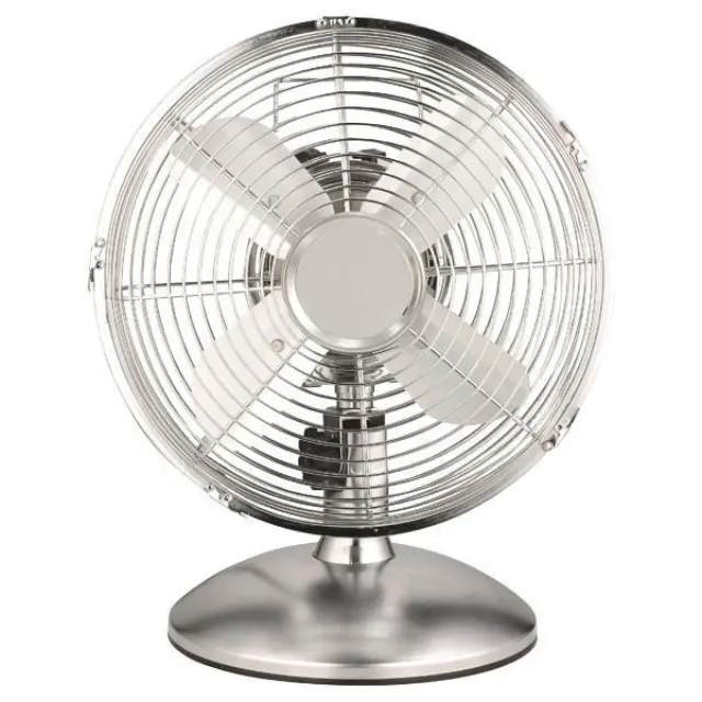 Ανεμιστήρας επιτραπέζιος Eurolamp Φ30 147-29080 με ισχύ 40W και 3 ταχύτητες - Ασημί147-29080