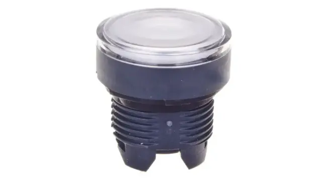 Harmony XB5, Illuminated push button head, plastic, flush, white, Ø22, spring return, plain lens integral LED