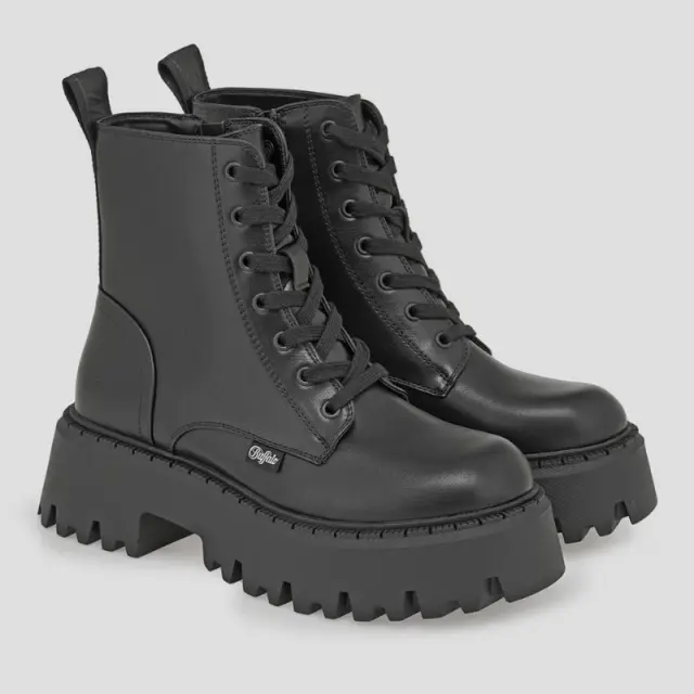 Αρβυλάκια με Chunky Πλατφόρμα Buffalo Aspen Lace Up MID BUF. 00018471 Μαύρο - 37 3