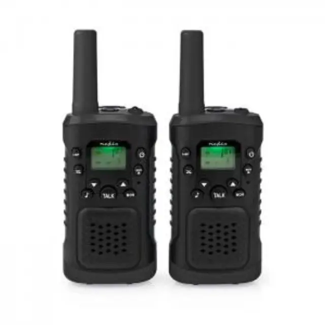 Walkie talkie με εμβέλεια έως και 6 km, σε μαύρο χρώμα. 2