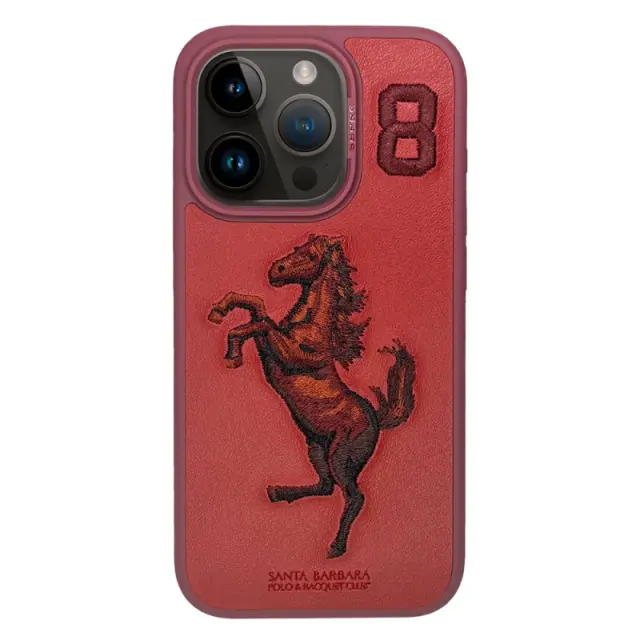 Santa Barbara Polo Racquet Club για iPhone 15 Boris - red