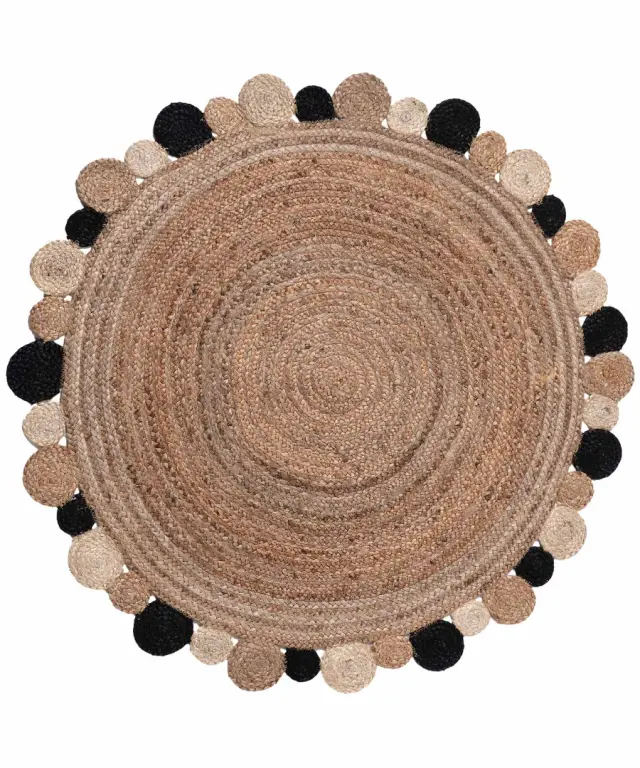 Χαλί γιούτα 1731 (120cm) black - -