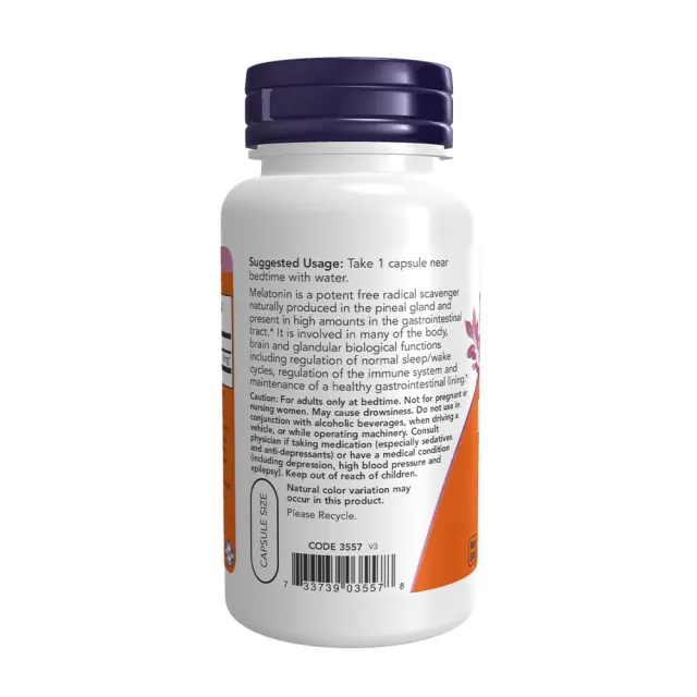 Now Foods Melatonin 10 mg Extra Strength 3