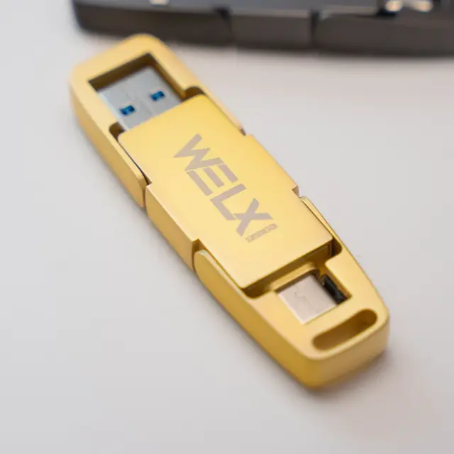 WELX – ULTRAFAST GOLD — Dual USB-A / USB-C Drive Pro (128GB) 2