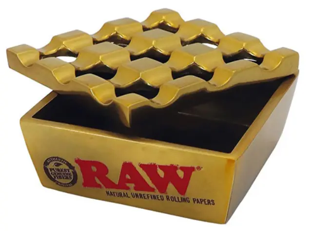 Raw Regal Μεταλλικό Τασάκι 8x8cm - Gold