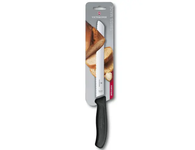 Μαχαίρι ψωμιού Victorinox Swiss Classic με μήκος λεπίδας 21cm - Black6.8633.21B 2