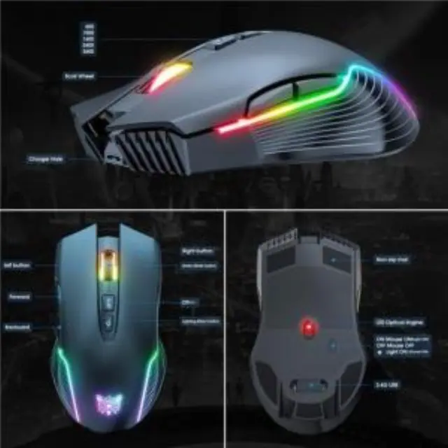 Ασύρματο Ποντίκι Onikuma Gaming CW905 RGB Μαύρο N70826 2