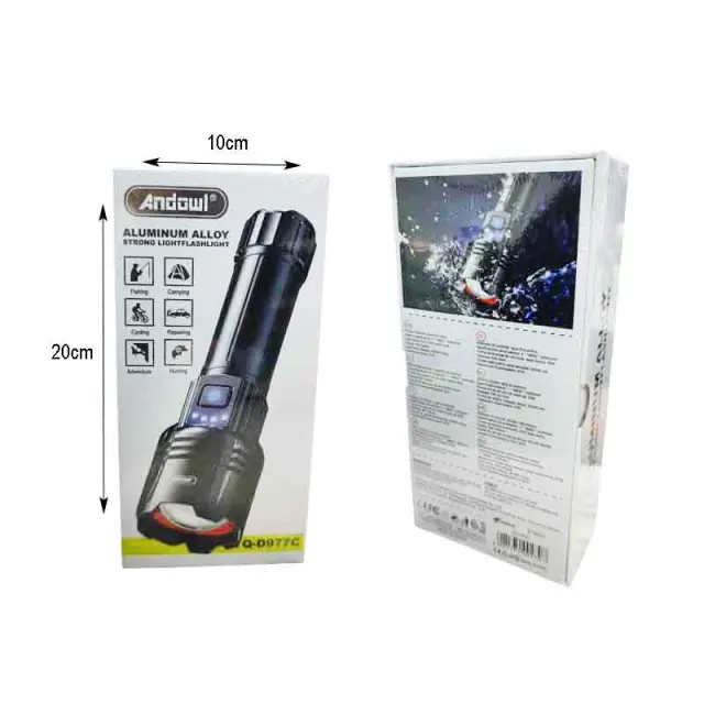 Andowl Φακός Led 2000mAh IP45 Q-D977C - Aluminum Alloy Strong Light Flashlight 075921 2