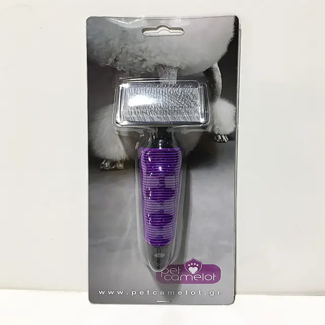 Pet Camelot Slicker Βούρτσα με Μαλακή Χειρολαβή Small